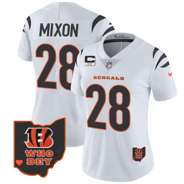 Women's Bengals Ohio Patch Vapor Limited Jersey V2 - All Stitched - Image 11