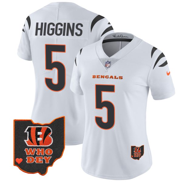 Women's Bengals Ohio Patch Vapor Limited Jersey V2 - All Stitched - Image 12