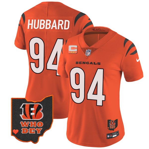 Women's Bengals Ohio Patch Vapor Limited Jersey V2 - All Stitched - Image 24