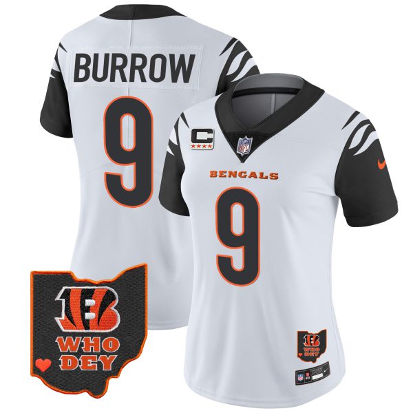 Women's Bengals Ohio Patch Vapor Limited Jersey V2 - All Stitched - Image 29