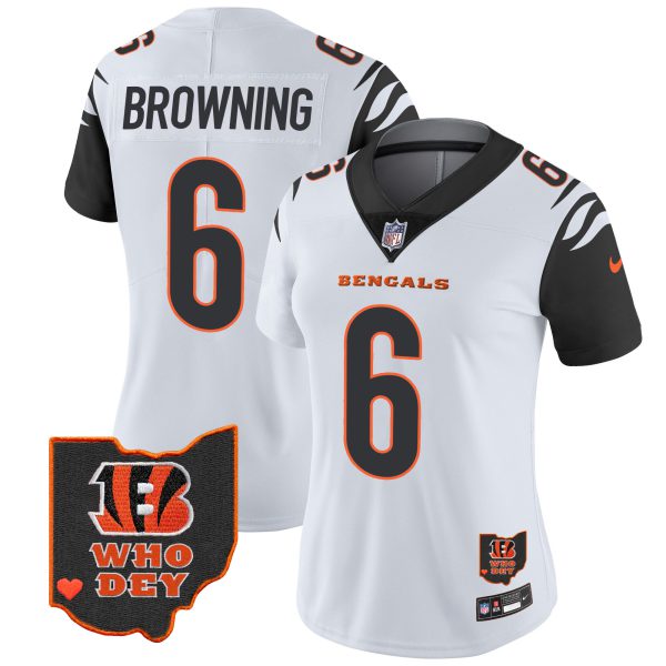 Women's Bengals Ohio Patch Vapor Limited Jersey V2 - All Stitched - Image 34