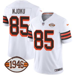 David Njoku Cleveland Browns 1946 Jersey White - All Stitched