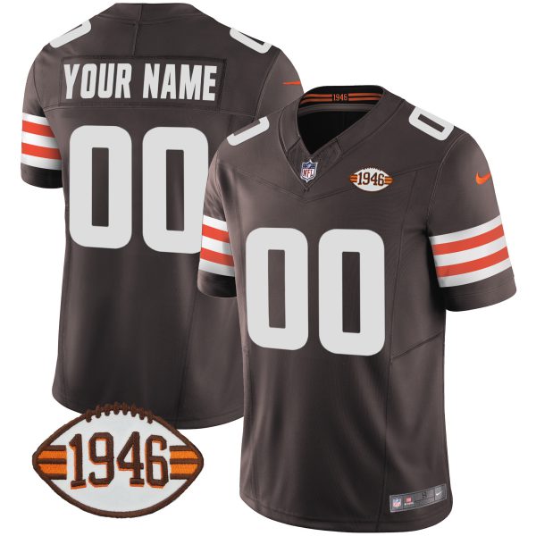 Browns 1946 75th Anniversary Patch Custom Jersey - All Stitched - Image 3