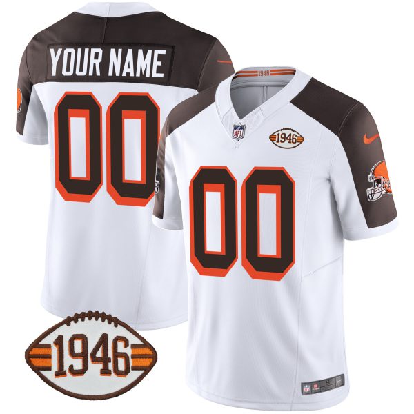 Browns 1946 75th Anniversary Patch Custom Jersey - All Stitched - Image 5