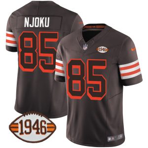 David Njoku Cleveland Browns 1946 Jersey Brown - All Stitched