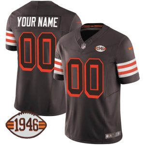 Cleveland Browns 1946 Brown Custom Jersey - All Stitched