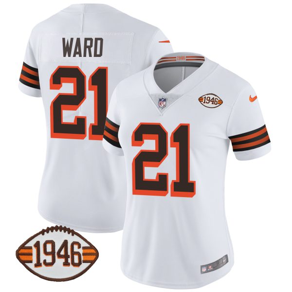 Women's Browns 1946 75th Anniversary Patch Jersey - All Stitched - Image 7