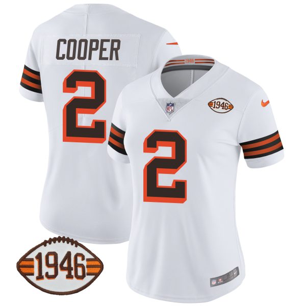 Women's Browns 1946 75th Anniversary Patch Jersey - All Stitched - Image 9