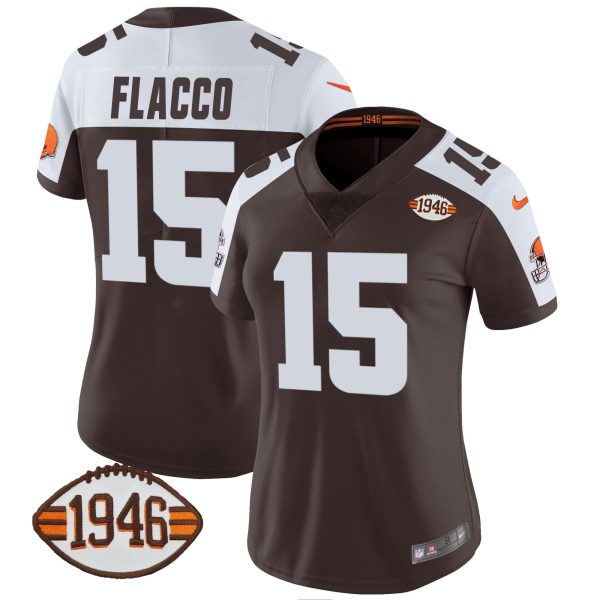 Women's Browns 1946 75th Anniversary Patch Jersey - All Stitched - Image 10