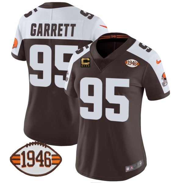 Women's Browns 1946 75th Anniversary Patch Jersey - All Stitched - Image 15