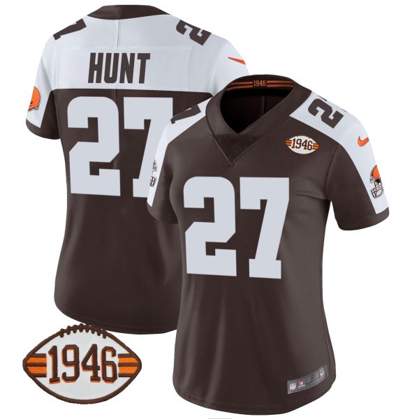 Women's Browns 1946 75th Anniversary Patch Jersey - All Stitched - Image 17