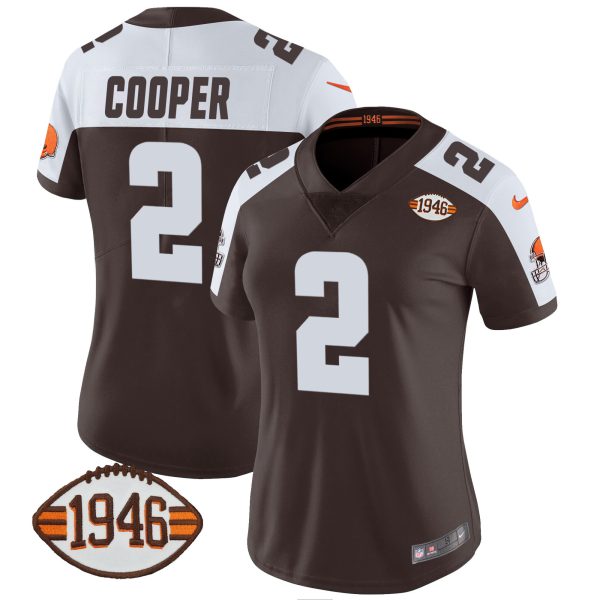 Women's Browns 1946 75th Anniversary Patch Jersey - All Stitched - Image 18