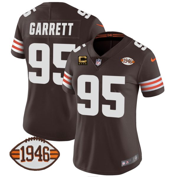 Women's Browns 1946 75th Anniversary Patch Jersey - All Stitched - Image 24