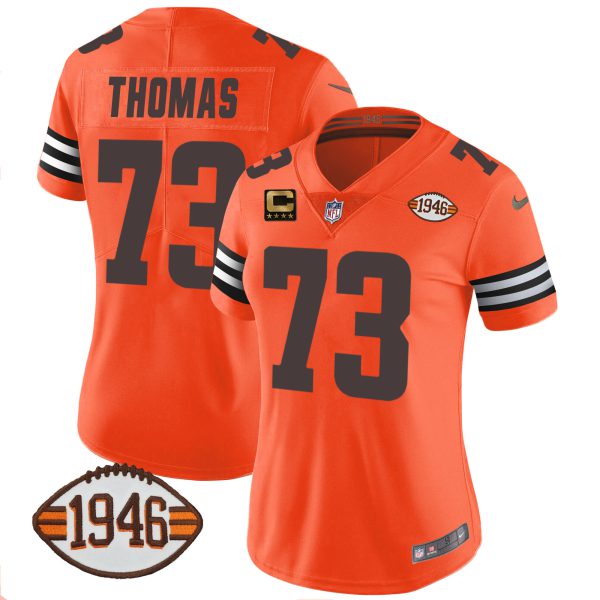 Women's Browns 1946 75th Anniversary Patch Jersey - All Stitched - Image 31