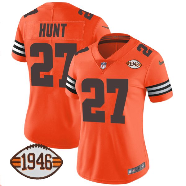 Women's Browns 1946 75th Anniversary Patch Jersey - All Stitched - Image 35