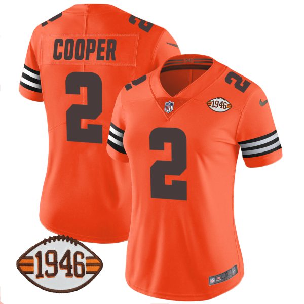 Women's Browns 1946 75th Anniversary Patch Jersey - All Stitched - Image 36