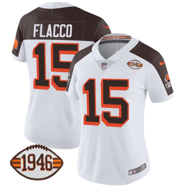Women's Browns 1946 75th Anniversary Patch Jersey - All Stitched - Image 37
