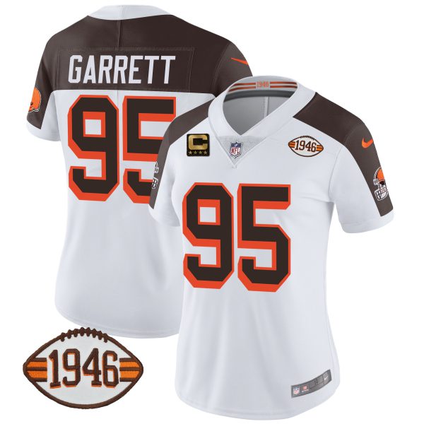 Women's Browns 1946 75th Anniversary Patch Jersey - All Stitched - Image 42