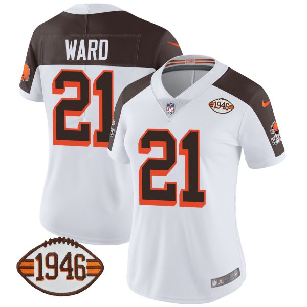 Women's Browns 1946 75th Anniversary Patch Jersey - All Stitched - Image 43