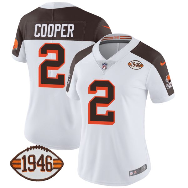 Women's Browns 1946 75th Anniversary Patch Jersey - All Stitched - Image 45