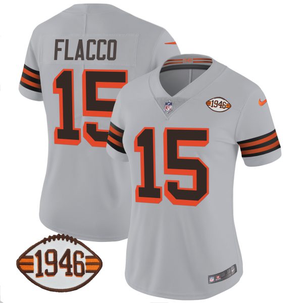 Women's Browns 1946 75th Anniversary Patch Jersey - All Stitched - Image 46