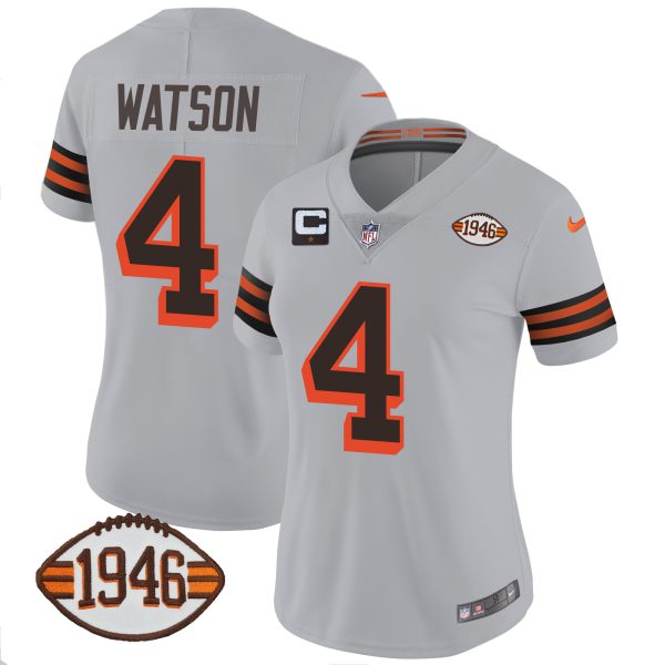 Women's Browns 1946 75th Anniversary Patch Jersey - All Stitched - Image 48