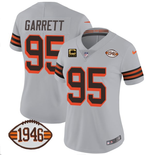 Women's Browns 1946 75th Anniversary Patch Jersey - All Stitched - Image 51