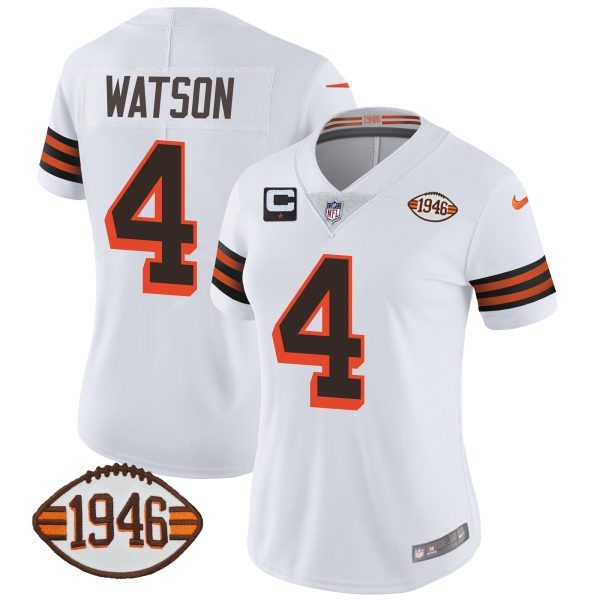 Women's Browns 1946 75th Anniversary Patch Jersey - All Stitched - Image 3