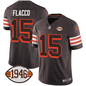 Joe Flacco Cleveland Browns 1946 Jersey Brown - All Stitched