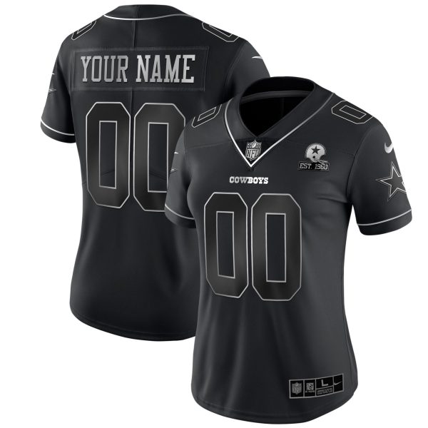 Cowboys Black Gold & Black Silver Custom Name and Number - All Stitched - Image 4
