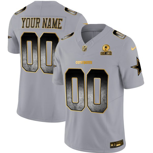 Cowboys Arch Smoke Vapor Custom Jersey - All Stitched - Image 5