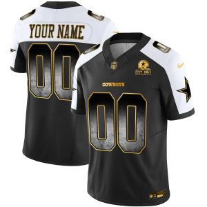 Cowboys Arch Smoke Vapor Custom Jersey - All Stitched
