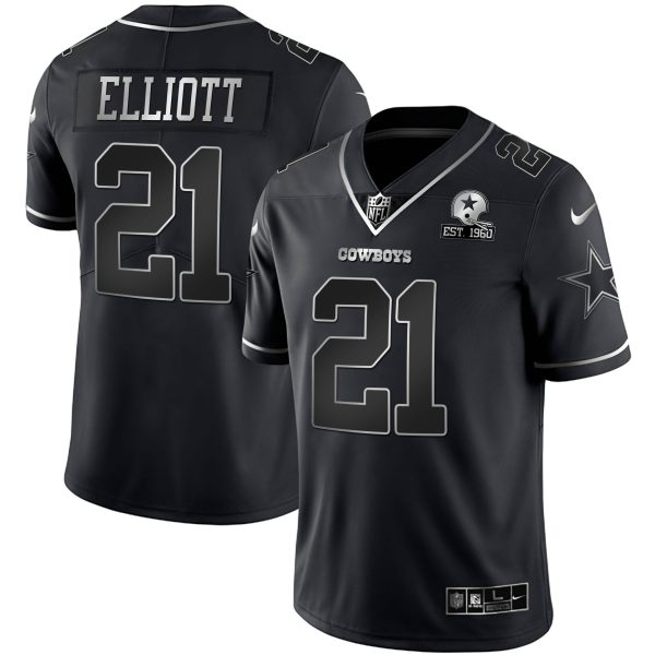 Cowboys Black Silver Vapor Limited Est 1960 Patch - All Stitched - Image 12