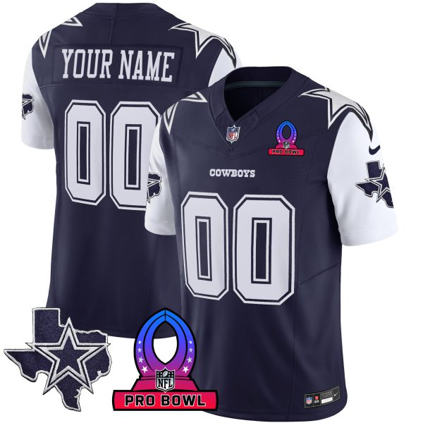 Cowboys 2024 Pro Bowl Patch Vapor Jersey - All Stitched - Image 2