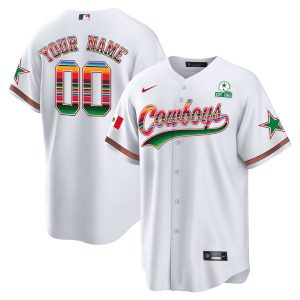 Cowboys Baseball Mexico Custom Jersey - All Stitched