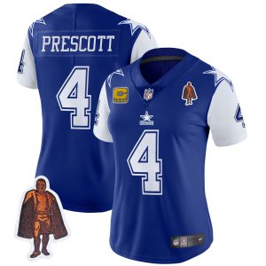 Women's Cowboys Throwback Limited Vapor Jersey - All Stitched