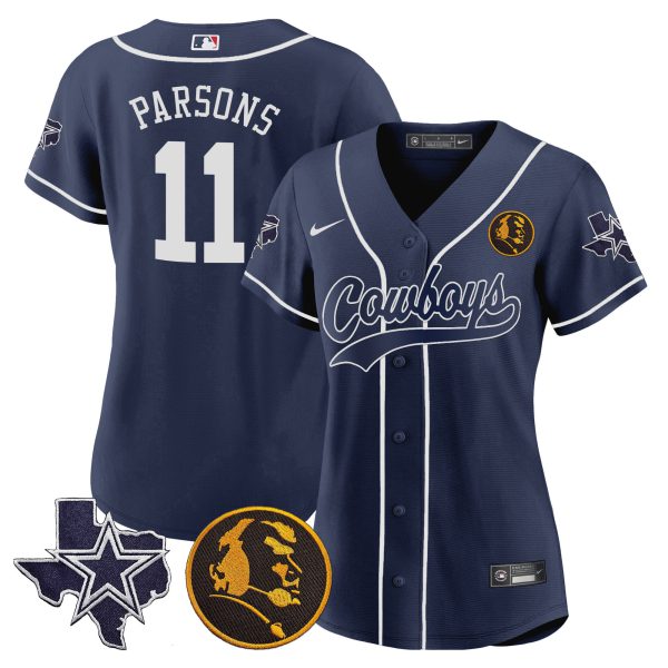 Women's Cowboys Texas & John Madden Patch Baseball Jersey - All Stitched - Image 9