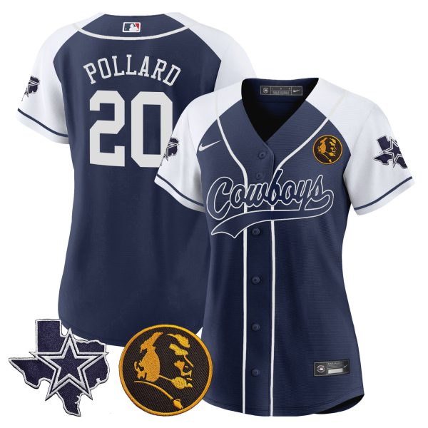 Women's Cowboys Texas & John Madden Patch Baseball Jersey - All Stitched - Image 23