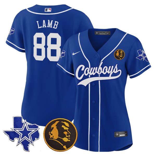 Women's Cowboys Texas & John Madden Patch Baseball Jersey - All Stitched - Image 27
