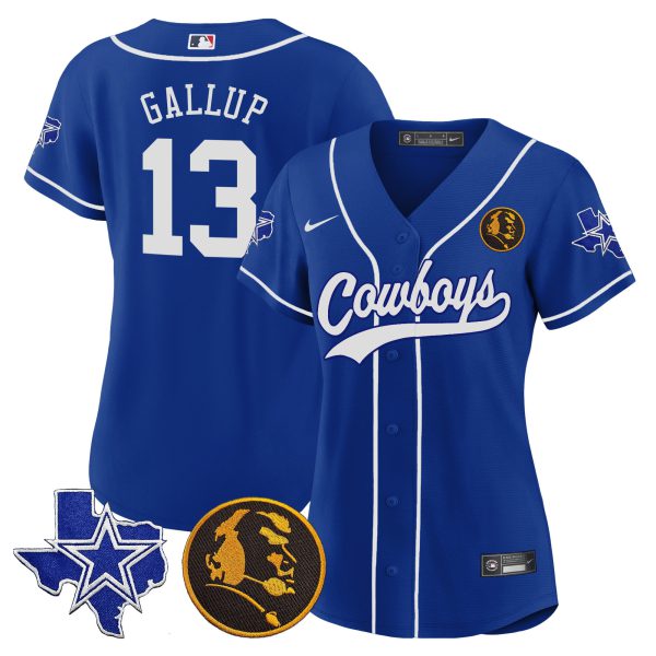 Women's Cowboys Texas & John Madden Patch Baseball Jersey - All Stitched - Image 29