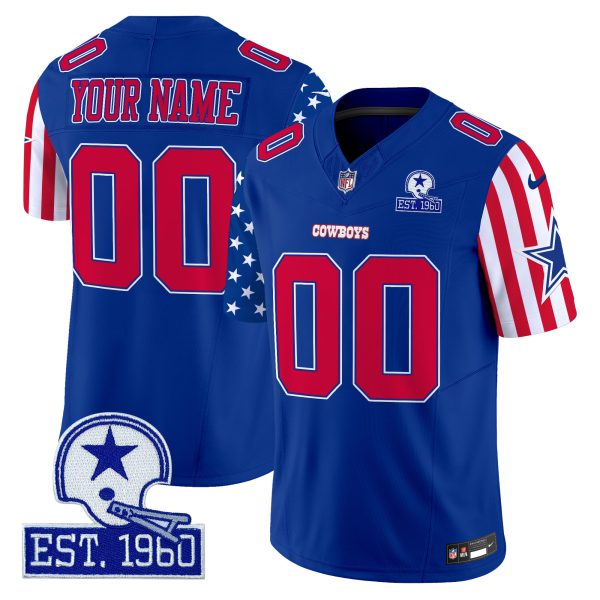 Cowboys American Style Vapor Limited Custom Jersey - All Stitched - Image 3
