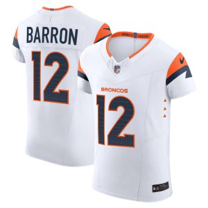 Jahdae Barron #12 Denver Broncos White Jersey - All Stitched