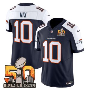 Men's Denver Broncos Super Bowl 50 Patch Vapor Limited Jersey - All Stitched