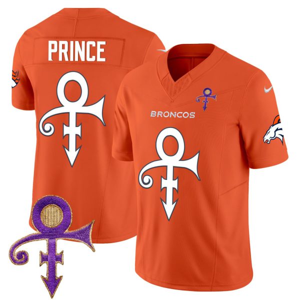Denver Broncos Prince Jersey - All Stitched - Image 2