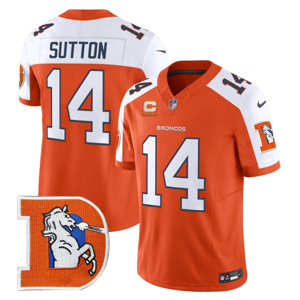 Men's Denver Broncos Throwback Vapor Limited Jersey V2 - All Stitched - Image 3