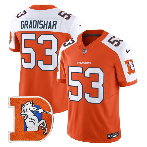 Men's Denver Broncos Throwback Vapor Limited Jersey V2 - All Stitched - Image 7