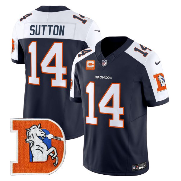 Men's Denver Broncos Throwback Vapor Limited Jersey V2 - All Stitched - Image 10
