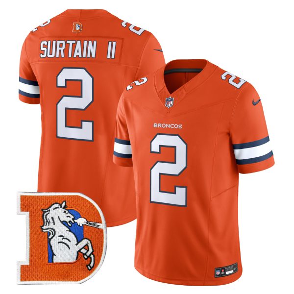 Men's Denver Broncos Throwback Vapor Limited Jersey V2 - All Stitched - Image 16