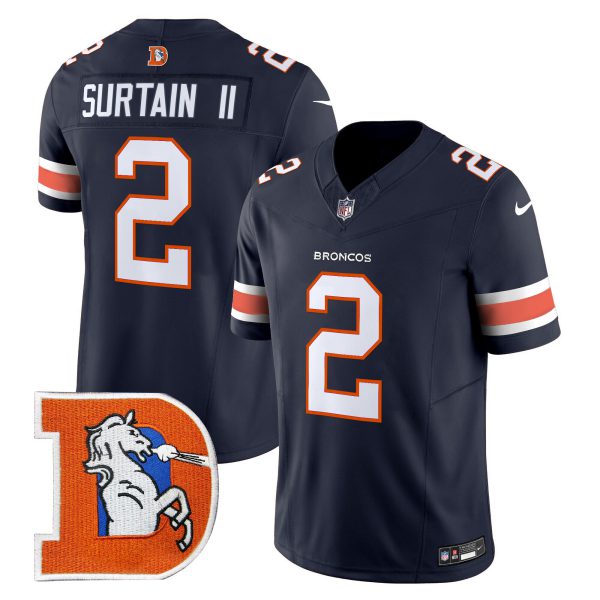 Men's Denver Broncos Throwback Vapor Limited Jersey V2 - All Stitched - Image 23
