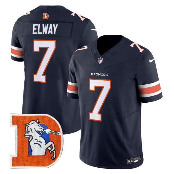 Men's Denver Broncos Throwback Vapor Limited Jersey V2 - All Stitched - Image 27